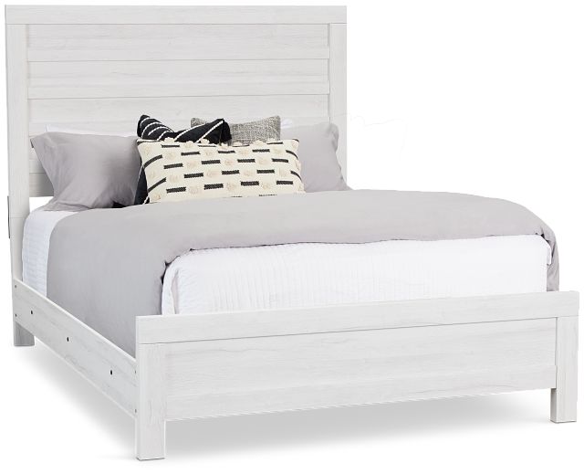 Everett White Panel Bed