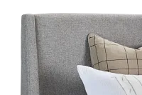 Provo Gray Uph Panel Bed