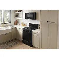 Whirlpool 320 Series Black Gas Range