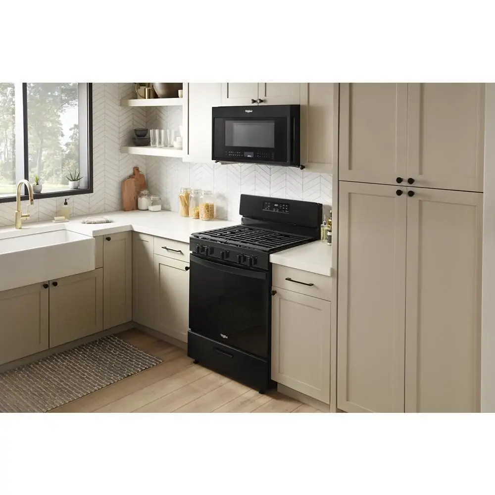 Whirlpool 320 Series Black Gas Range Whirlpool 320 Series Black Gas Range