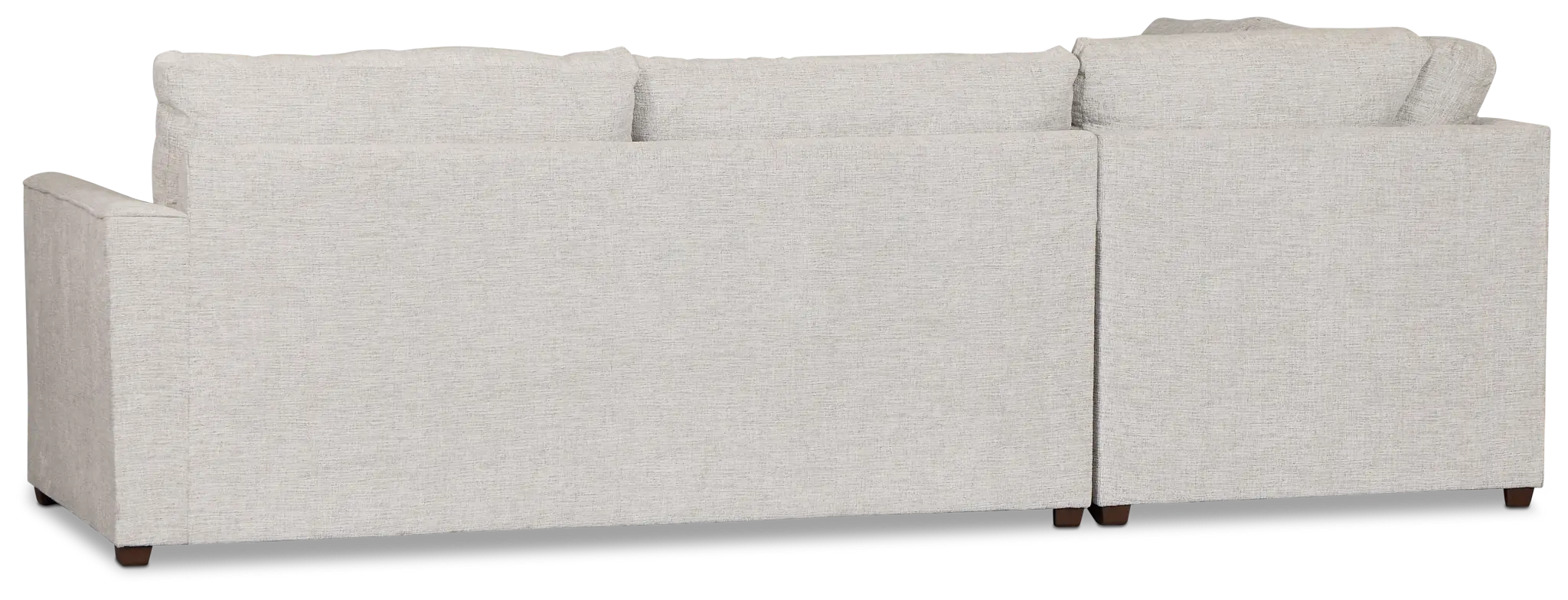 Miller Light Gray Fabric Left Bumper Sectional Miller Light Gray Fabric Left Bumper Sectional
