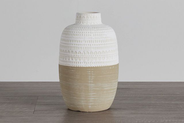 Leif Beige Large Vase