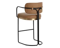 Stark Brown 30" Upholstered Barstool