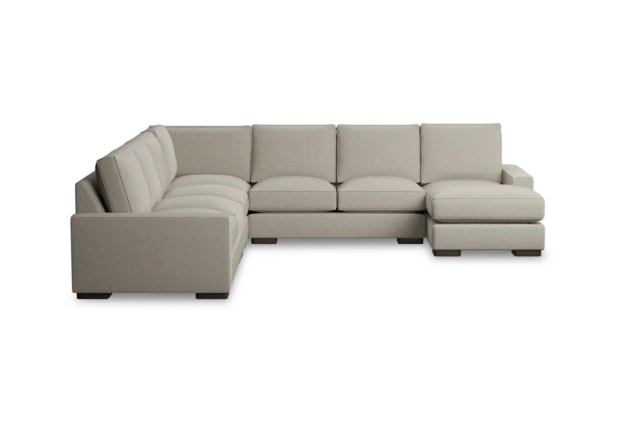 Edgewater Peyton Beige Large Right Chaise Sectional