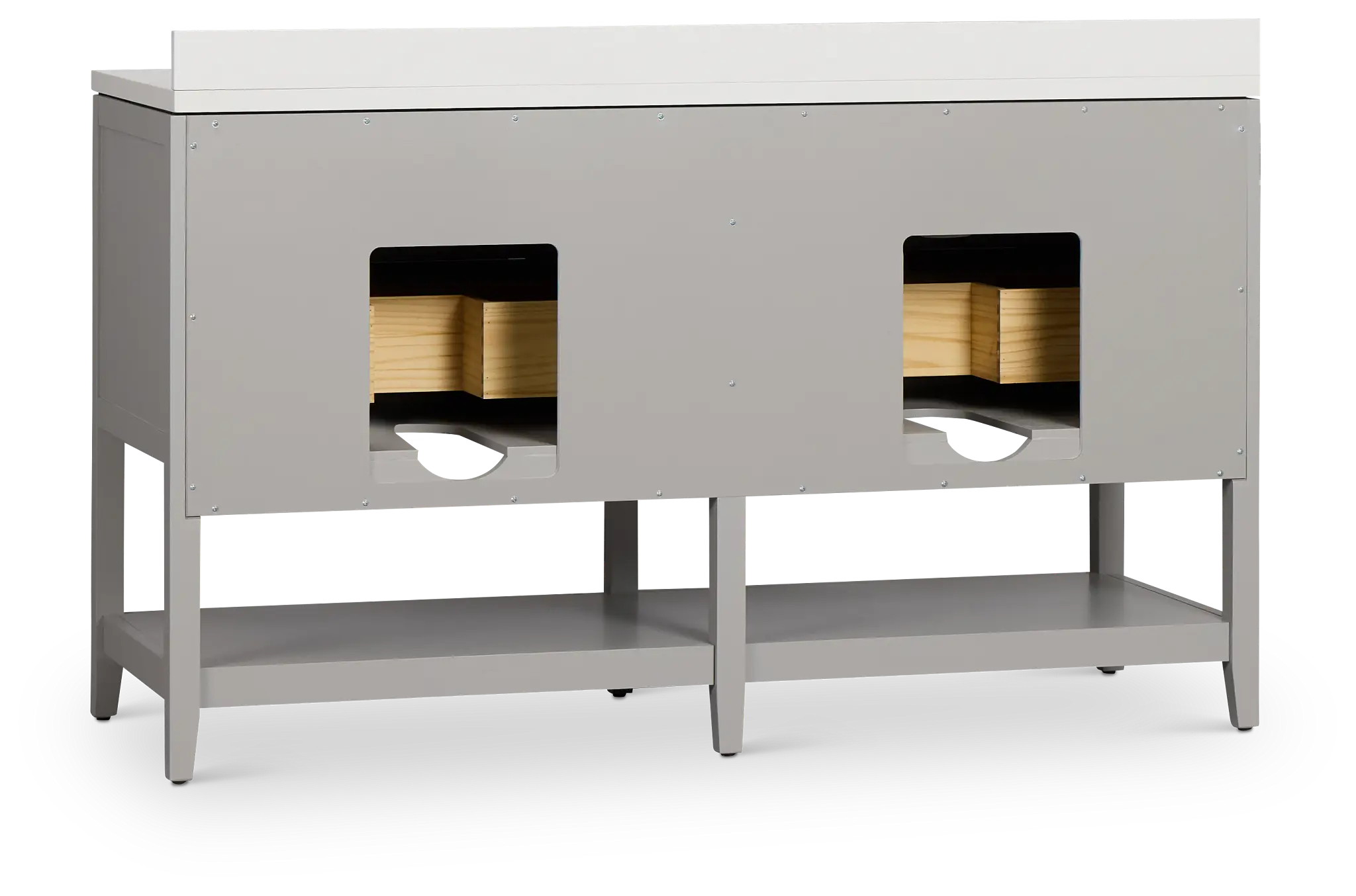 Alden Gray 60" Double Bathroom Vanity Alden Gray 60" Double Bathroom Vanity