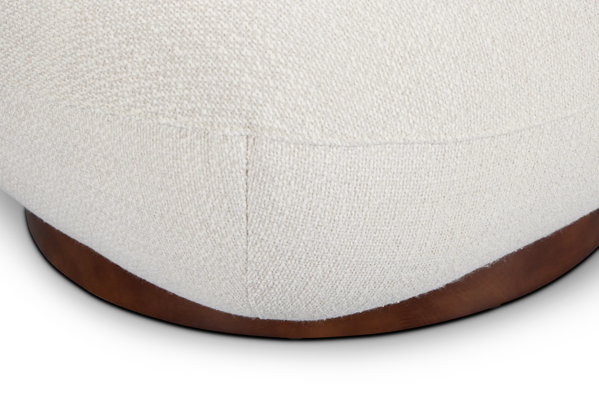 Aaliyah Dark Beige Fabric Swivel Accent Chair