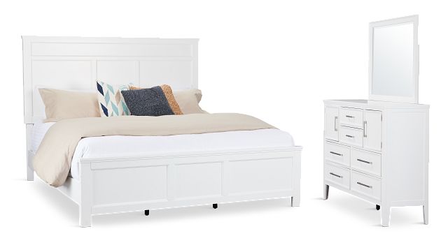 Seabrook White Large Panel Bedroom