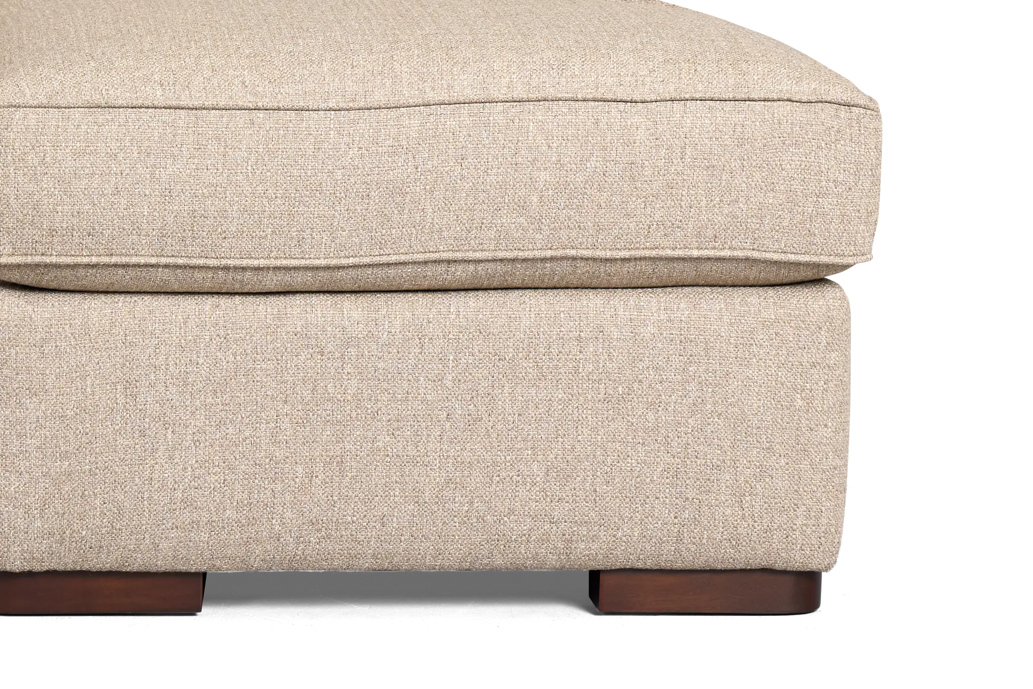 Sinclair Brown Fabric Large Right Chaise Sectional Sinclair Brown Fabric Large Right Chaise Sectional