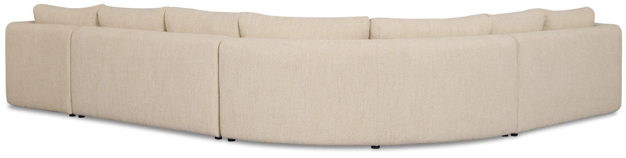 Alma Light Beige Fabric Medium Right Chaise Wedge Sectional Alma Light Beige Fabric Medium Right Chaise Wedge Sectional