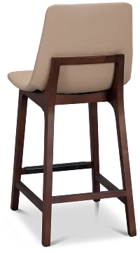 Hamilton Taupemicro 24" Upholstered Barstool