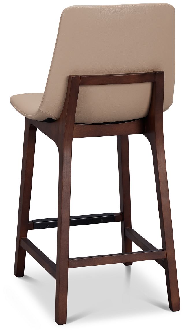 Hamilton Taupemicro 24" Upholstered Barstool