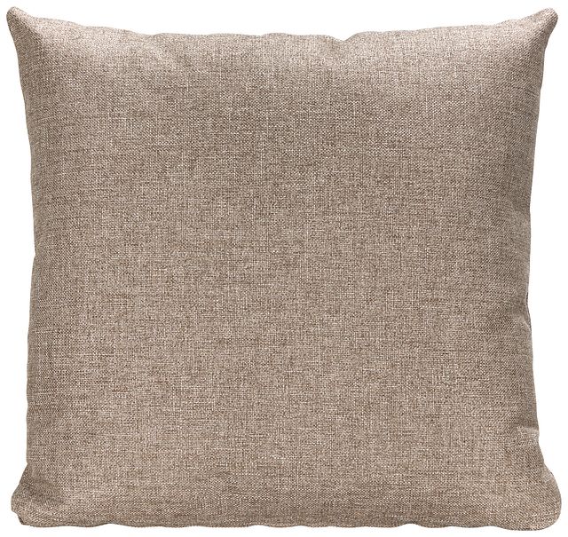 Harper Dark Taupe Fabric Accent Pillow