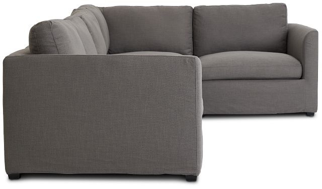 Willow Gray Fabric Medium Two-arm Sectional