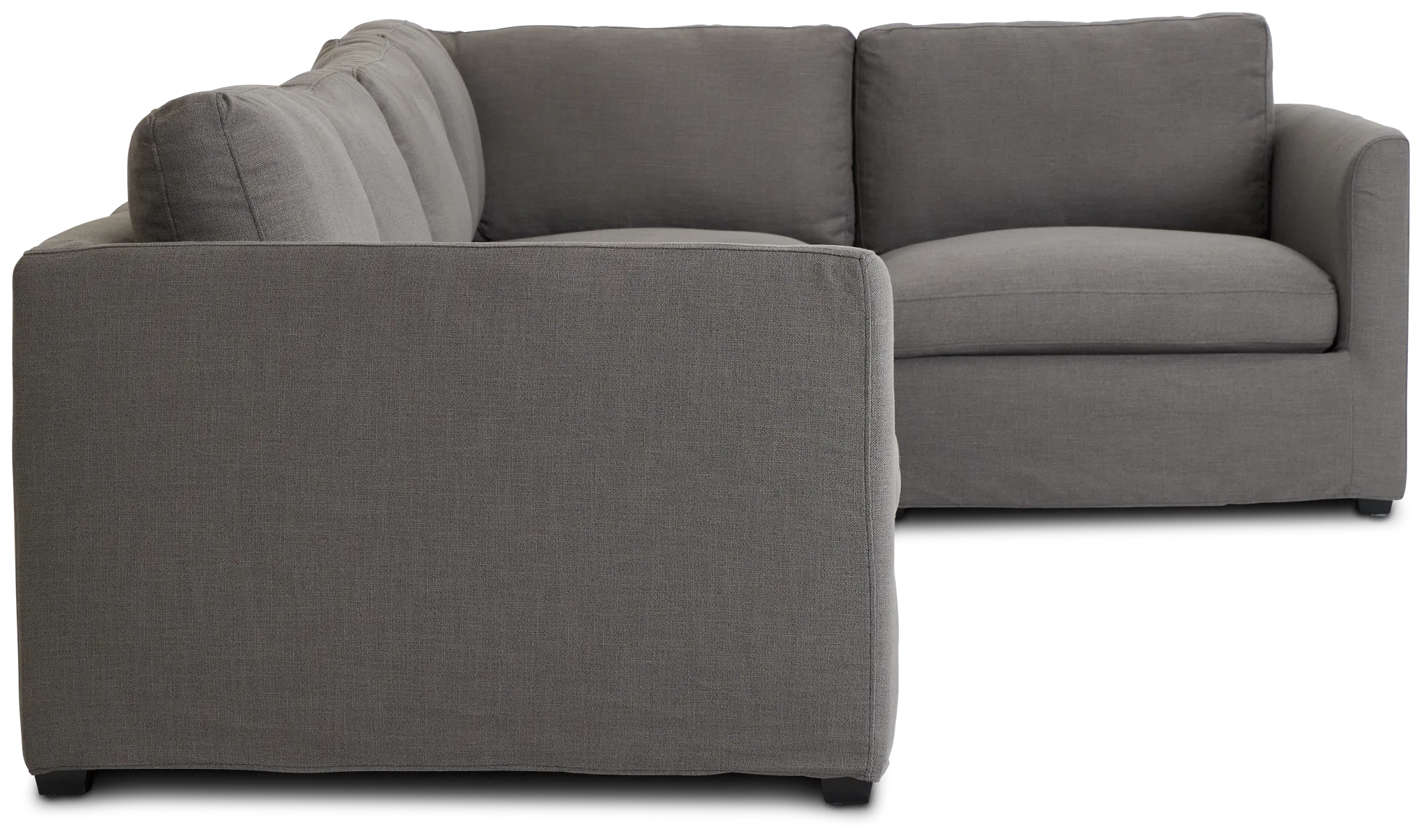 Willow Gray Fabric Medium Two-arm Sectional