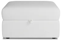 Citymod White Fabric Storage Ottoman
