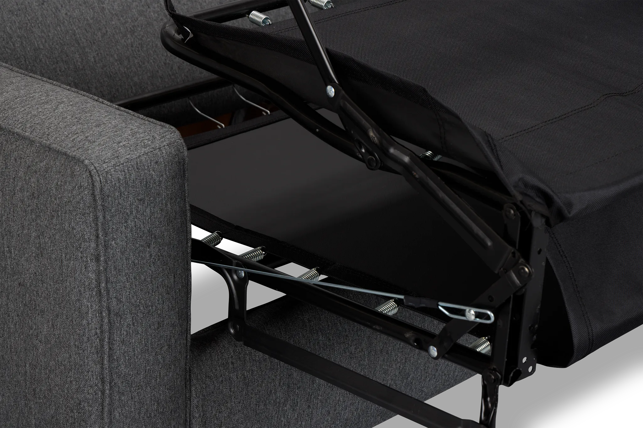 Siesta Delray Dark Gray Fabric Cooling Memory Foam Sleeper