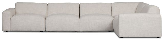Baylor Light Beige Fabric 5-piece Modular Sectional