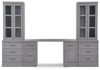 Newport Gray Drawer Wall Desk