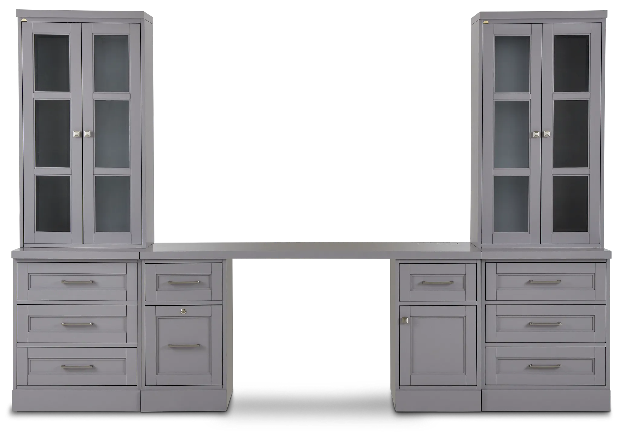 Newport Gray Drawer Wall Desk