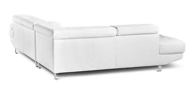 Zane White Micro Left Chaise Sectional (2)