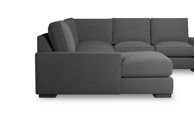 Edgewater Delray Dark Gray Medium Left Chaise Sectional