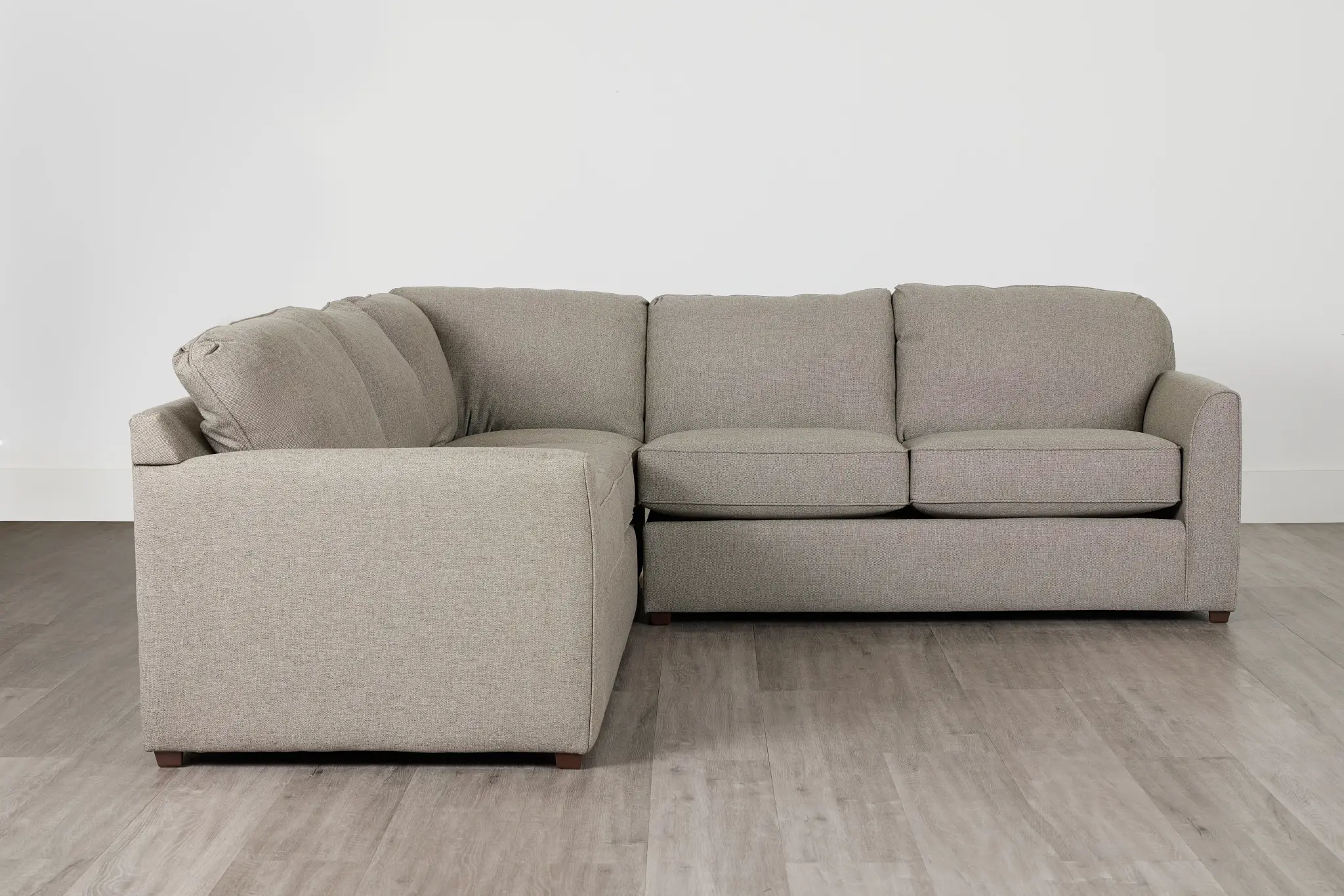 Asheville Brown Fabric Small Two-arm Sectional Asheville Brown Fabric Small Two-arm Sectional