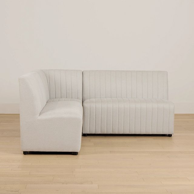 Tifton White Uph Modular Banquette