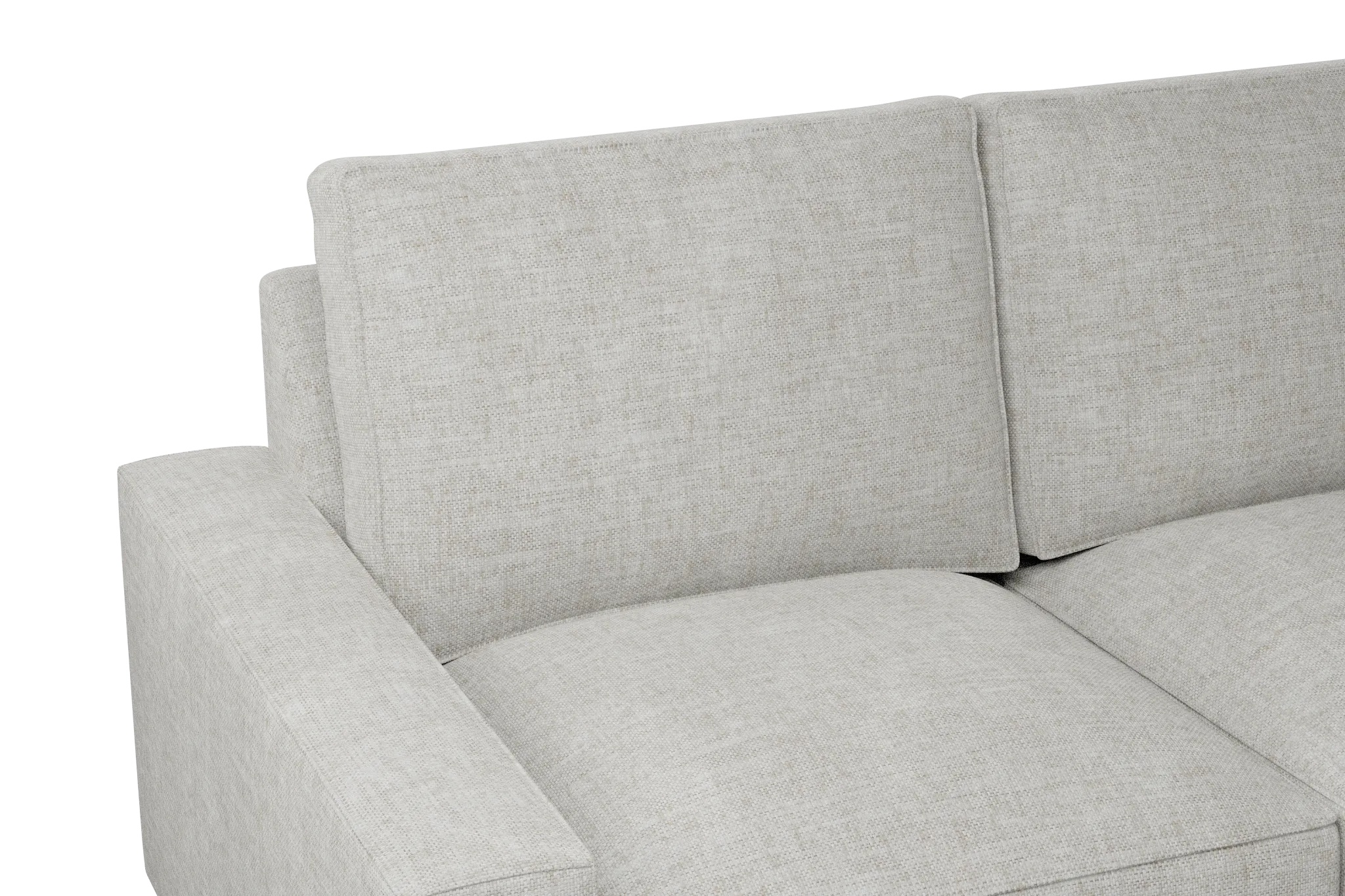 Edgewater Elevation Khaki Large Right Chaise Sectional