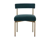Mabel Dark Teal Upholstered Side Chair