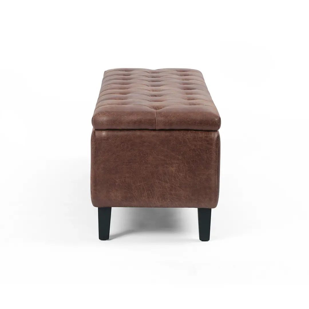 Four Hands Greg Brown Leather Trunk Four Hands Greg Brown Leather Trunk