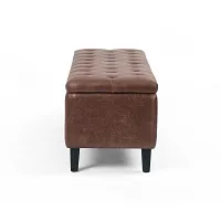 Four Hands Greg Brown Leather Trunk