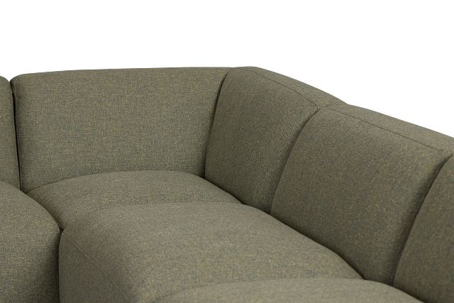 Baylor Green Fabric 8-piece Modular Sectional