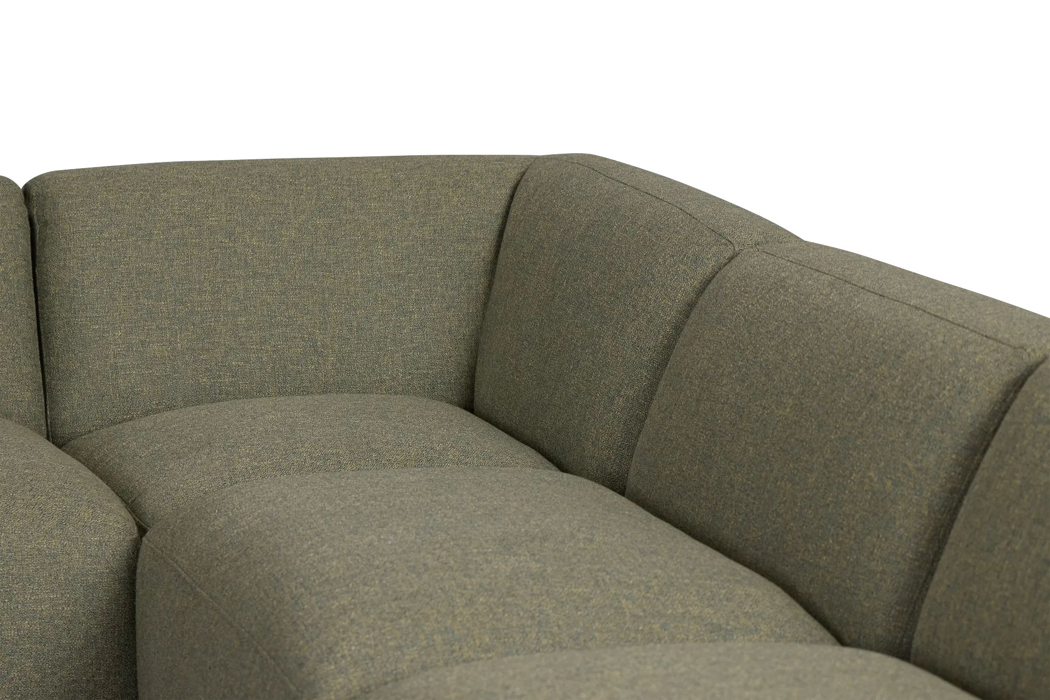 Baylor Green Fabric 8-piece Modular Sectional