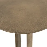 Four Hands Deem Brass Round End Table