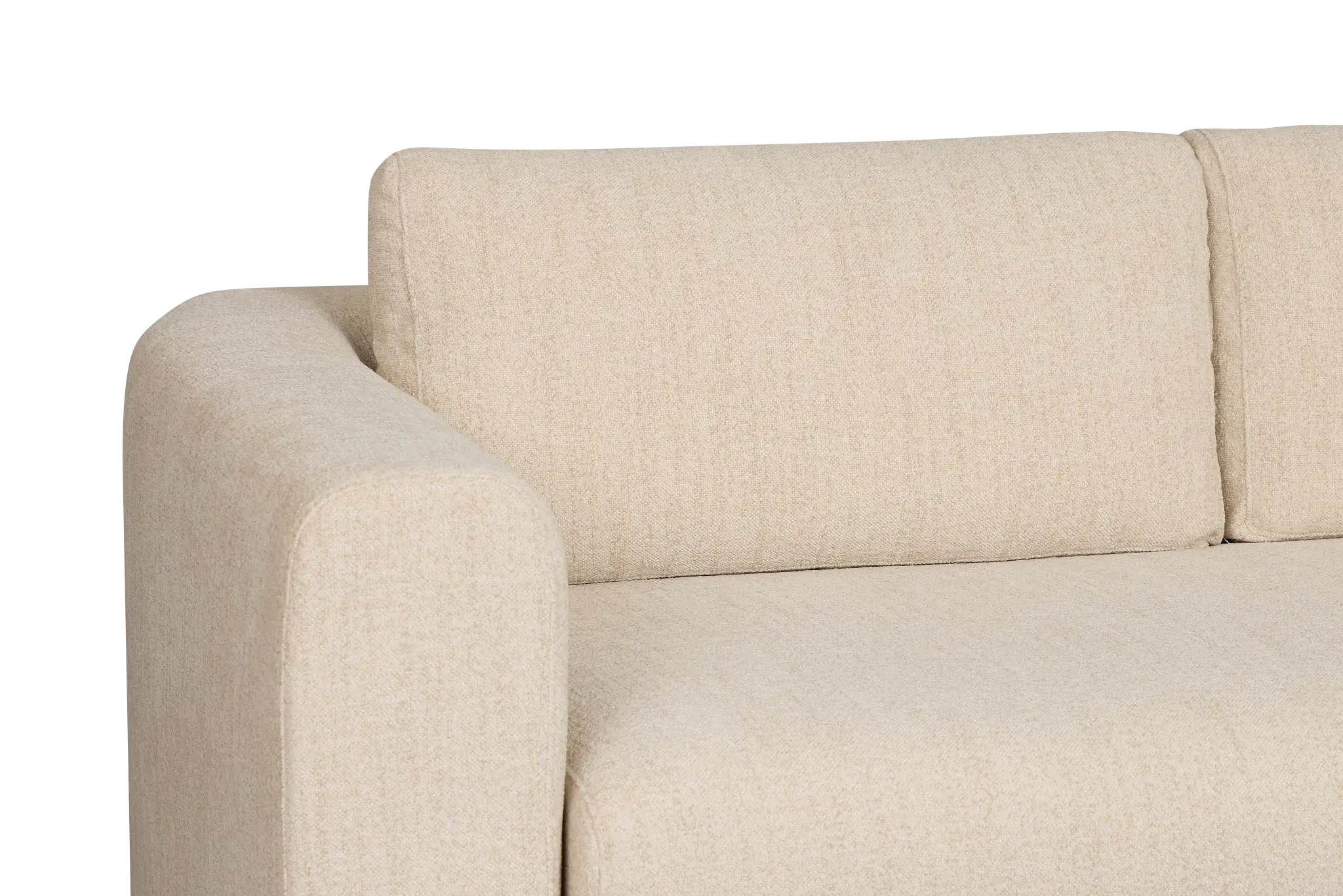 Alma Light Beige Fabric Small 2-arm Wedge Sectional Alma Light Beige Fabric Small 2-arm Wedge Sectional