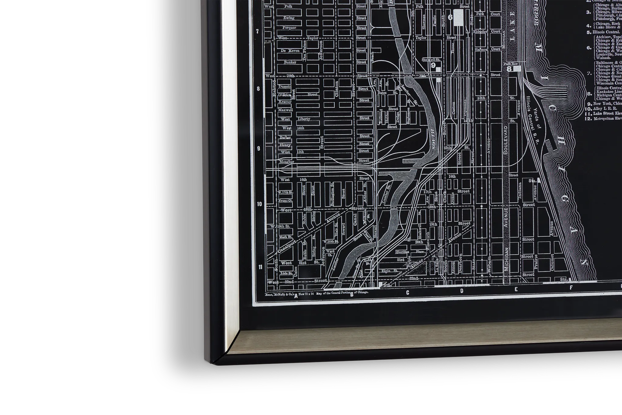 Chicago Black Framed Wall Art