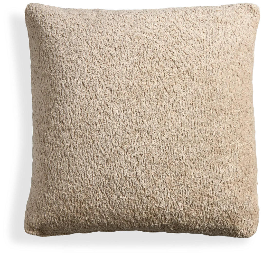 Oslo Beige 20" Square Accent Pillow