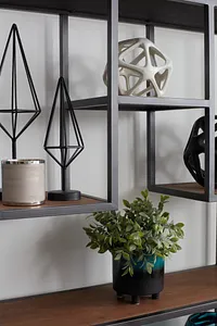 Mila2 Silver Bookcase