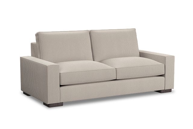 Edgewater Lucy Taupe 84" Sofa W/ 2 Cushions