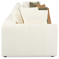 Cruz White Fabric 3-piece Modular Sofa