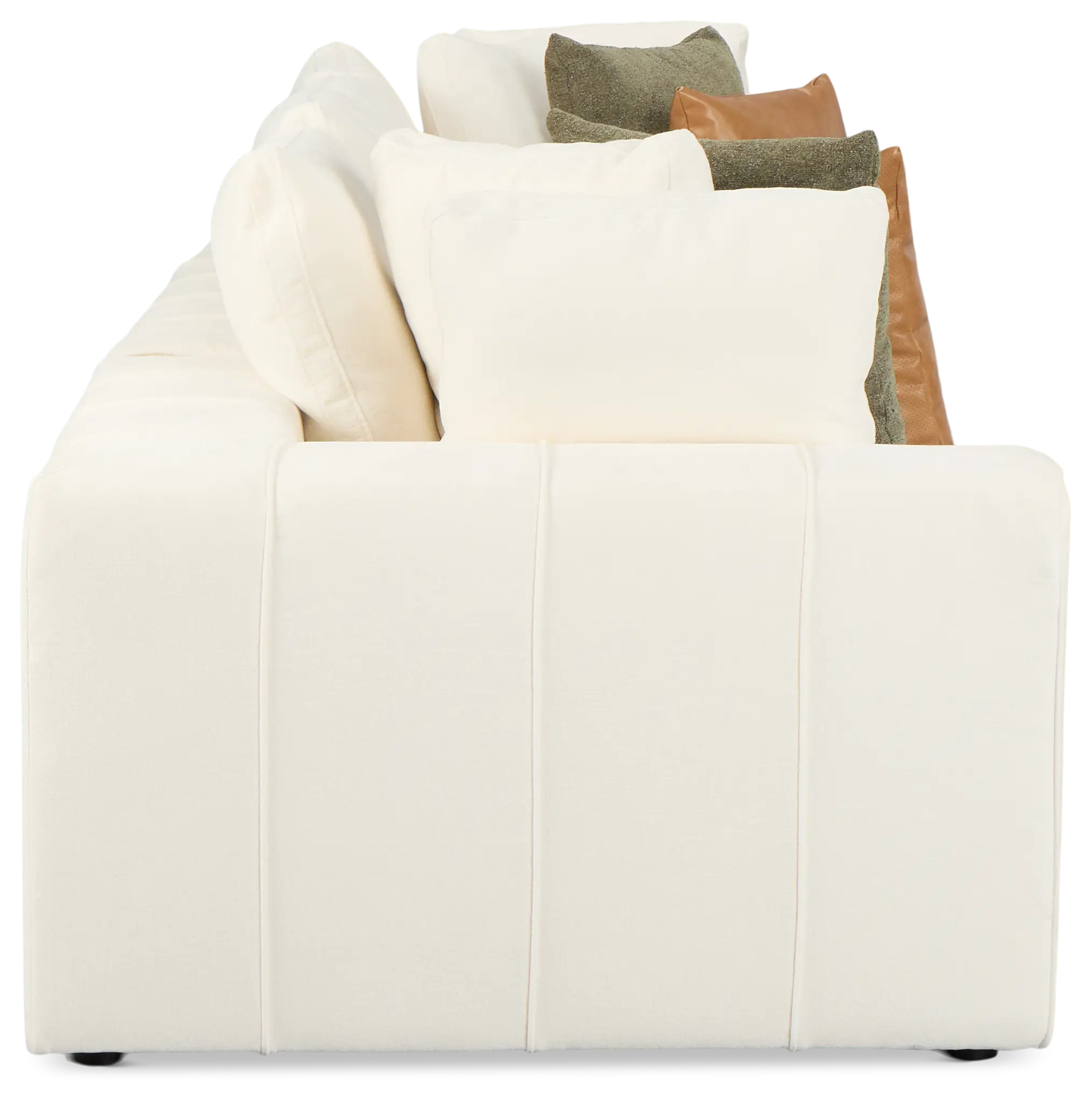 Cruz White Fabric 3-piece Modular Sofa Cruz White Fabric 3-piece Modular Sofa