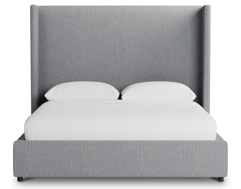 Captiva Revenue Gray 60" Upholstered Shelter Bed Captiva Revenue Gray 60" Upholstered Shelter Bed