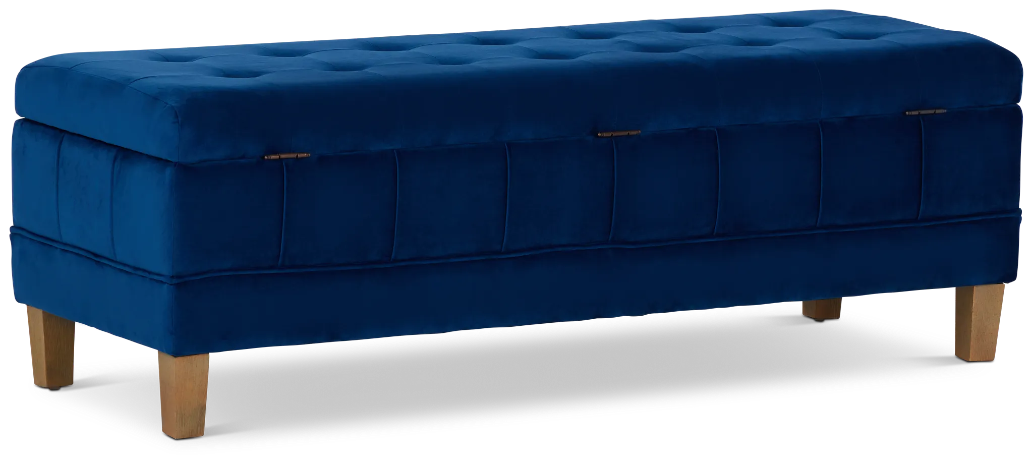 Crosby Blue Storage Bench