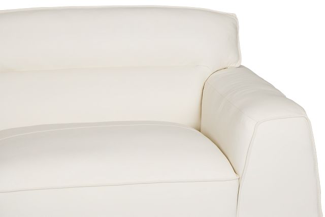 Blanca White Leather 5-piece Modular Sectional