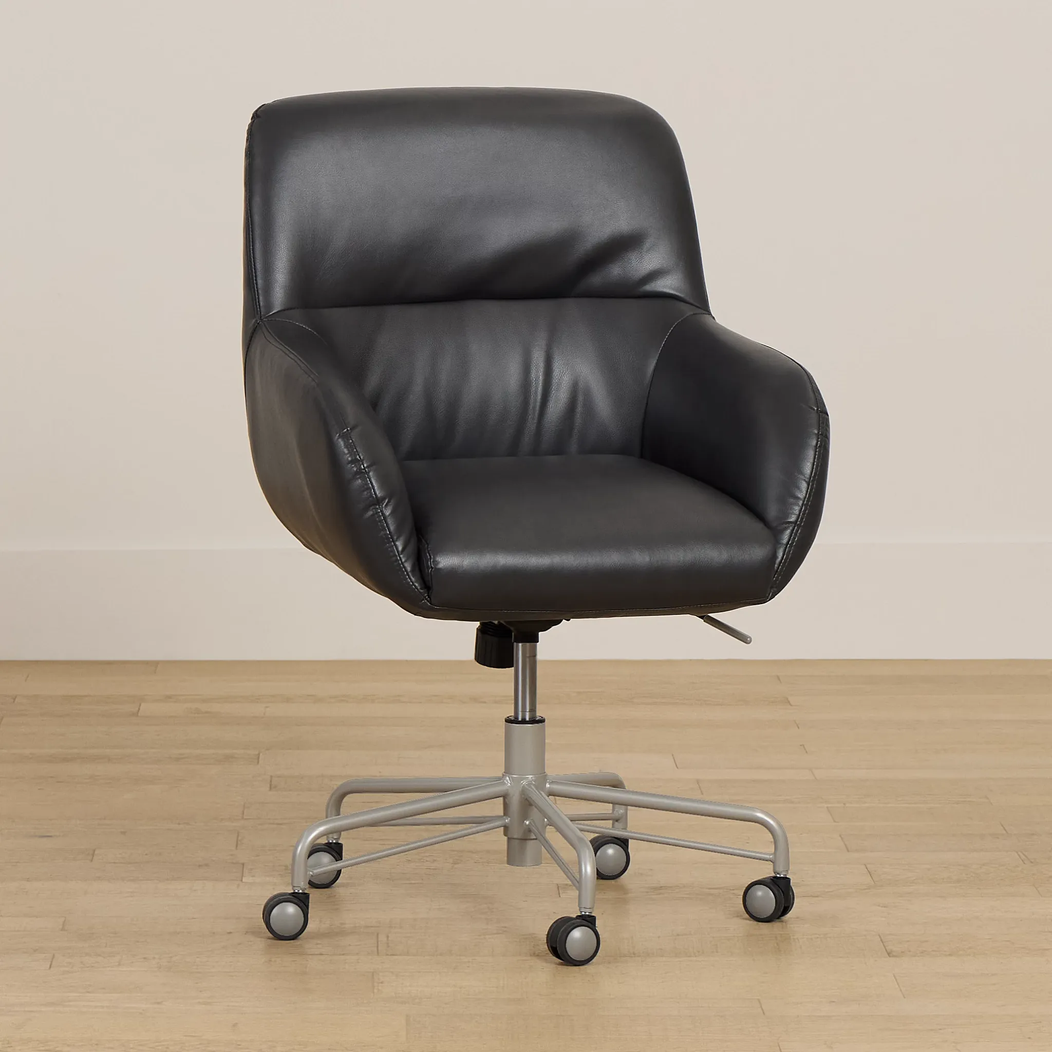 Ophelia Dark Gray Upholstered Desk Chair