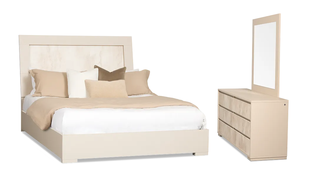 Valencia Light Tone Panel Bedroom