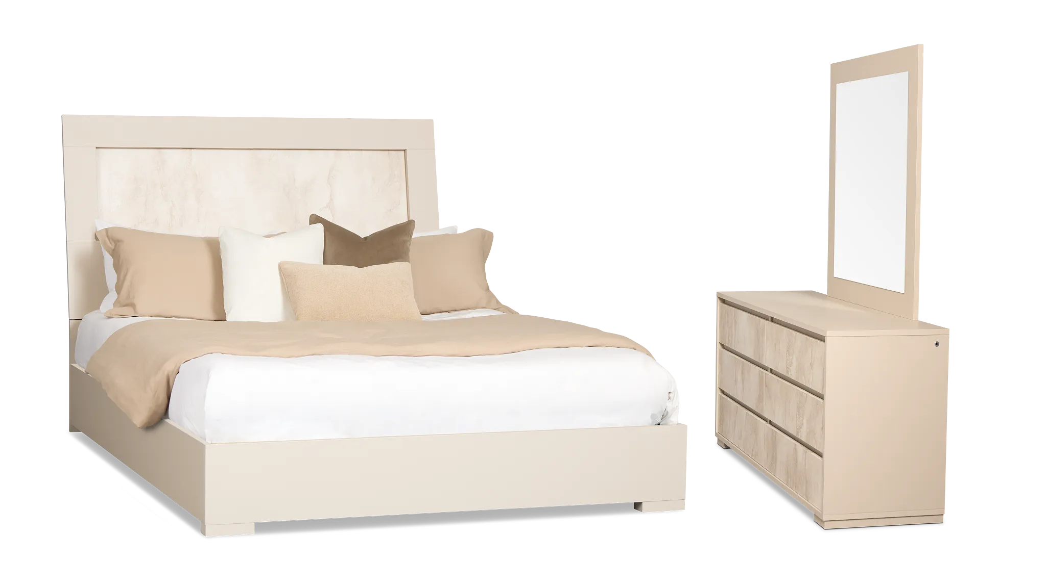 Valencia Light Tone Panel Bedroom