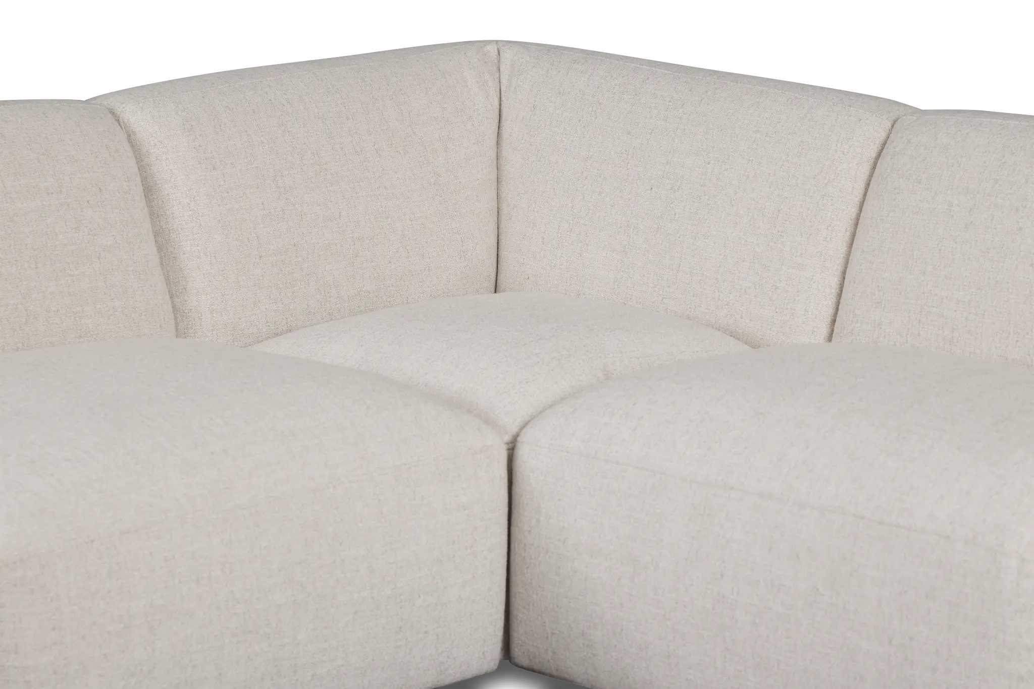 Baylor Light Beige Fabric 5-piece Right Facing Bumper Sectional Baylor Light Beige Fabric 5-piece Right Facing Bumper Sectional