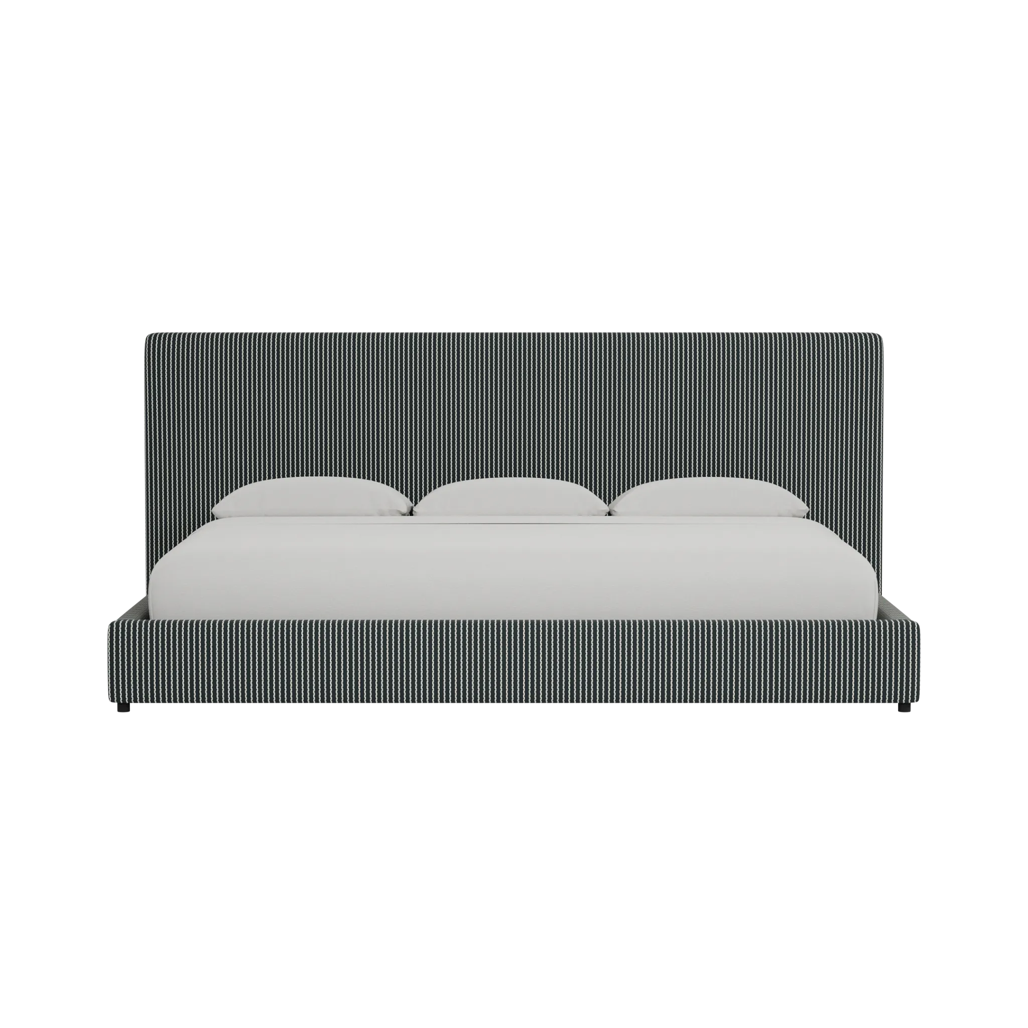 Grayton Lucy Navy 54" Upholstered Platform Bed