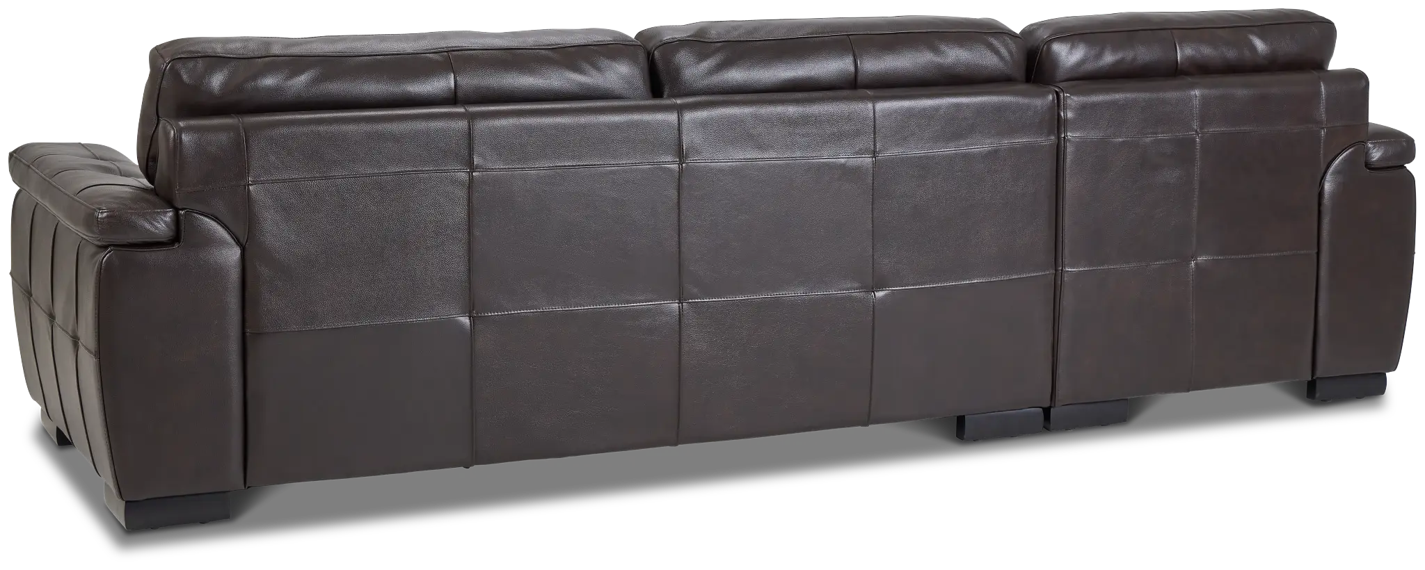 Braden Dark Brown Leather Left Chaise Sectional Braden Dark Brown Leather Left Chaise Sectional